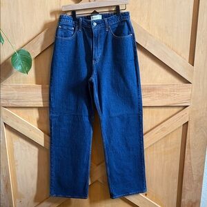 Abercrombie & Fitch Dark Blue Straight Leg Pants